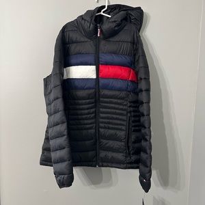 Tommy Hilfiger Women's Packable Hooded Puffer Jacket, Black, Size S, NWT